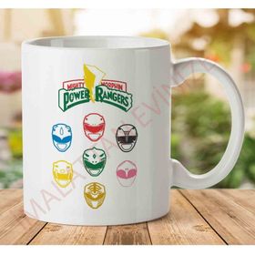 Art Hediye 1-1568 Mighty Morphin Power Rangers Originaljpeg İki Tarafı Baskılı Kupa Bardak