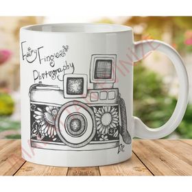 Art Hediye 1-158 Fotoğraf Makinası İki Tarafı Baskılı Kupa Bardak