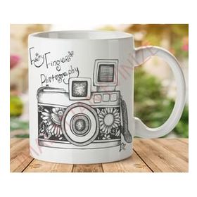 Art Hediye 1-158 Fotoğraf Makinası İki Tarafı Baskılı Kupa Bardak