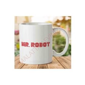 Art Hediye 1-1580 Mr Robot Logo İki Tarafı Baskılı Kupa Bardak