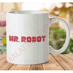 Art Hediye 1-1580 Mr Robot Logo İki Tarafı Baskılı Kupa Bardak