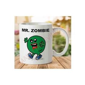 Art Hediye 1-1583 Mr Zombie Mr Men İki Tarafı Baskılı Kupa Bardak