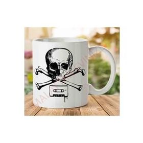 Art Hediye 1-1631 Old Fashion Pirate Blackjpeg İki Tarafı Baskılı Kupa Bardak