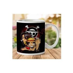 Art Hediye 1-1665 Pirate King Monkey D Luffy One Piece İki Tarafı Baskılı Kupa Bardak
