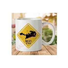 Art Hediye 1-1672 Pokemon Beware Of Pikachu İki Tarafı Baskılı Kupa Bardak