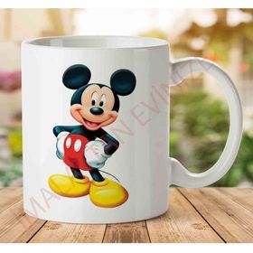 Art Hediye 1-1674 Mickey Mouse İki Tarafı Baskılı Kupa Bardak