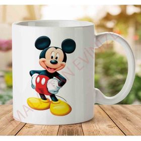 Art Hediye 1-1674 Mickey Mouse İki Tarafı Baskılı Kupa Bardak