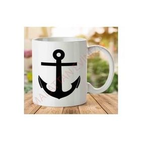 Art Hediye 1-1680 Anchor İki Tarafı Baskılı Kupa Bardak