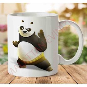 Art Hediye 1-1683 Kung Fu Panda İki Tarafı Baskılı Kupa Bardak