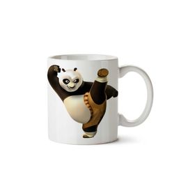 Art Hediye 1-1683 Kung Fu Panda İki Tarafı Baskılı Kupa Bardak