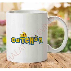 Art Hediye 1-1716 Pokemon Catcher İki Tarafı Baskılı Kupa Bardak