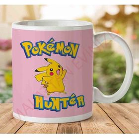 Art Hediye 1-1737 Pokemon Hunter Pikachu İki Tarafı Baskılı Kupa Bardak