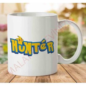 Art Hediye 1-1738 Pokemon Hunter İki Tarafı Baskılı Kupa Bardak