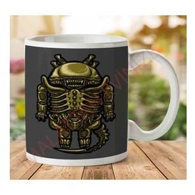 Art Hediye 1-1793 Droilien Alien Androidjpeg İki Tarafı Baskılı Kupa Bardak