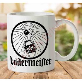 Art Hediye 1-1794 Dudermeister the Dude Jagermeister the Big Lebowskijpeg İki Tarafı Baskılı Kupa Bardak