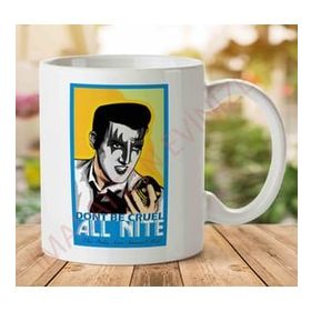 Art Hediye 1-1798 Elvis Simmons Gene Presley Rock and Roll Kiss İki Tarafı Baskılı Kupa Bardak