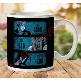 Art Hediye 1-1813 Final Fantasy the Good the Bad and the Hero İki Tarafı Baskılı Kupa Bardak