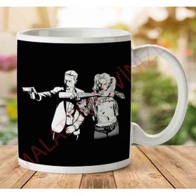 Art Hediye 1-1860 Pulp Fiction Joker Harley Quinn Suicide Squad İki Tarafı Baskılı Kupa Bardak