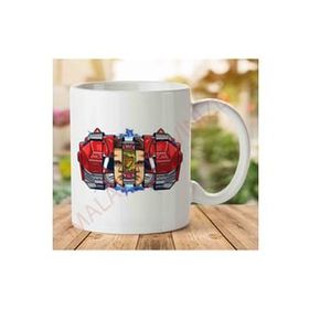 Art Hediye 1-1873 Red Ranger Power Rangers İki Tarafı Baskılı Kupa Bardak