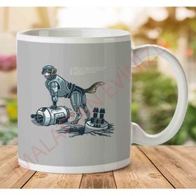 Art Hediye 1-1905 Robo Pup Robocop Dogjpeg İki Tarafı Baskılı Kupa Bardak
