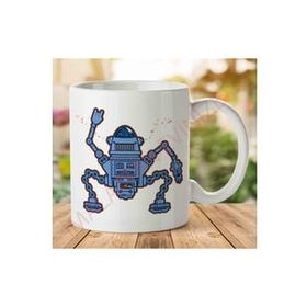 Art Hediye 1-1906 Robozicjpeg İki Tarafı Baskılı Kupa Bardak