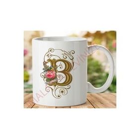 Art Hediye 1-192 B Harfi İki Tarafı Baskılı Kupa Bardak