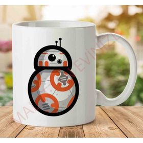 Art Hediye 1-1936 Simpler Bb8 Astromech Droid Star Wars İki Tarafı Baskılı Kupa Bardak