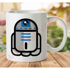 Art Hediye 1-1975 Simpler R2D2 Astromech Droid Star Wars İki Tarafı Baskılı Kupa Bardak
