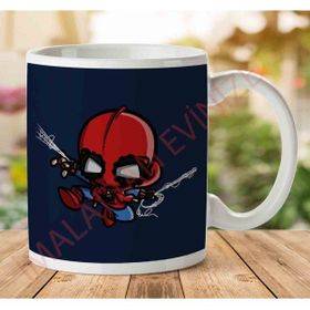 Art Hediye 1-2007 Spiderman Chibi İki Tarafı Baskılı Kupa Bardak
