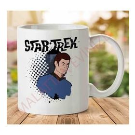 Art Hediye 1-2019 Star Trek Animated Grunge Dr Leonard Mccoyjpeg İki Tarafı Baskılı Kupa Bardak