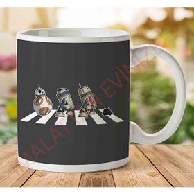 Art Hediye 1-2034 Star Wars Beatles Abbey Road Droidsjpeg İki Tarafı Baskılı Kupa Bardak