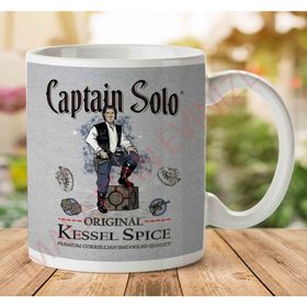 Art Hediye 1-2038 Star Wars Captain Solo Original Kessel Spice İki Tarafı Baskılı Kupa Bardak