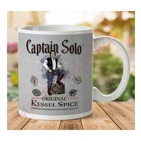 Art Hediye 1-2038 Star Wars Captain Solo Original Kessel Spice İki Tarafı Baskılı Kupa Bardak