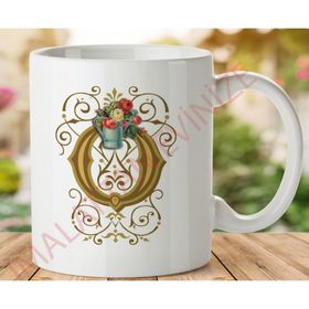 Art Hediye 1-205 O Harfi İki Tarafı Baskılı Kupa Bardak