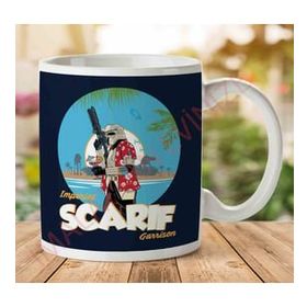 Art Hediye 1-2053 Star Wars Imperial Scarif Garrison iki Tarafı Baskılı Kupa Bardak