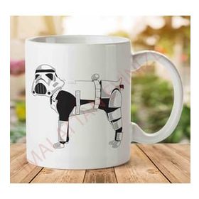 Art Hediye 1-2058 Star Wars Köpek İki Tarafı Baskılı Kupa Bardak