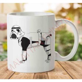 Art Hediye 1-2058 Star Wars Köpek İki Tarafı Baskılı Kupa Bardak