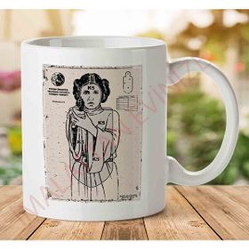 Art Hediye 1-2063 Star Wars Princess Leia Target iki Tarafı Baskılı Kupa Bardak