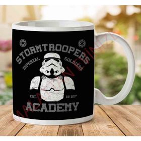 Art Hediye 1-2075 Star Wars Stormtrooper Imperial Soldiers İki Tarafı Baskılı Kupa Bardak