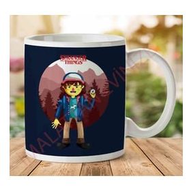 Art Hediye 1-2100 Stranger Things Dustin Big İki Tarafı Baskılı Kupa Bardak