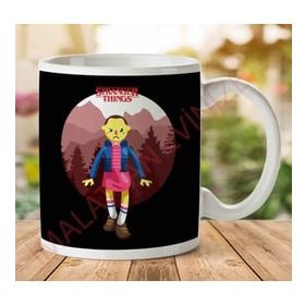 Art Hediye 1-2101 Stranger Things Eleven Big İki Tarafı Baskılı Kupa Bardak