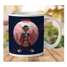Art Hediye 1-2102 Stranger Things Lucas Big İki Tarafı Baskılı Kupa Bardak