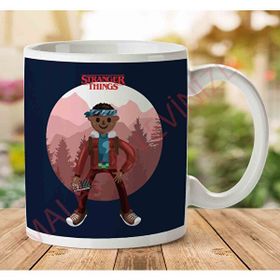 Art Hediye 1-2102 Stranger Things Lucas Big İki Tarafı Baskılı Kupa Bardak