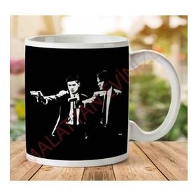 Art Hediye 1-2155 Supernatural Fiction Pulp Fiction Mashup İki Tarafı Baskılı Kupa Bardak