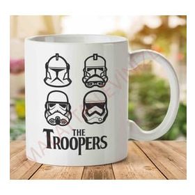 Art Hediye 1-2207 The Troopers Beatles Star Wars İki Tarafı Baskılı Kupa Bardak