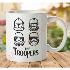 Art Hediye 1-2207 The Troopers Beatles Star Wars İki Tarafı Baskılı Kupa Bardak