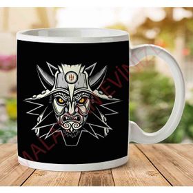 Art Hediye 1-2212 The Witcher White Wolf İki Tarafı Baskılı Kupa Bardak
