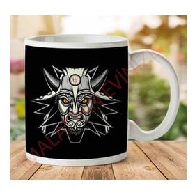 Art Hediye 1-2212 The Witcher White Wolf İki Tarafı Baskılı Kupa Bardak