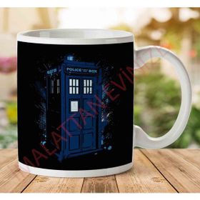 Art Hediye 1-2230 Travel In Time Tardis Doctor Who İki Tarafı Baskılı Kupa Bardak