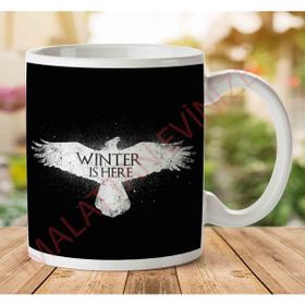 Art Hediye 1-2253 Winter is Here Game of Thrones İki Tarafı Baskılı Kupa Bardak